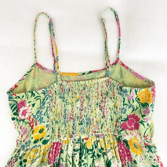 Banjanan Hazel Sleeveless Tiered Maxi Dress in Dawn Chorus Pistachio Green, XS - Picture 7 of 11